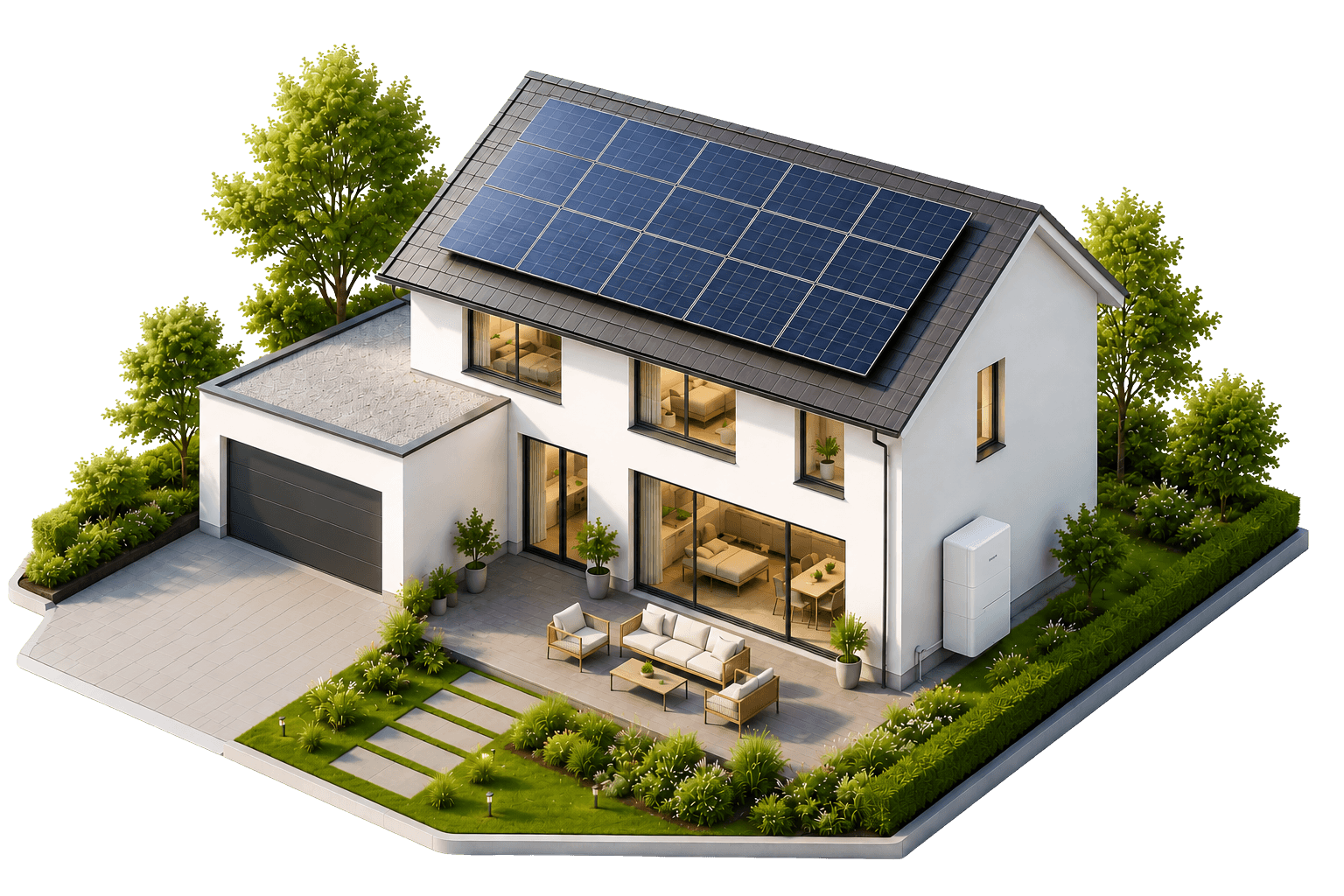 Solar Panels + Battery